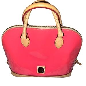 Coral Patent Dooney & Bourke Dome bag